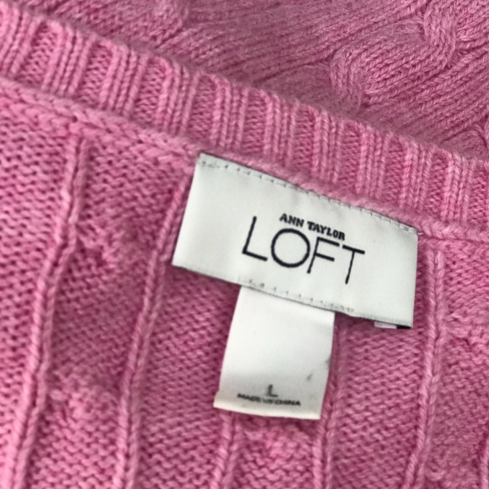 LOFT Pink Sweater - Picture 3 of 3